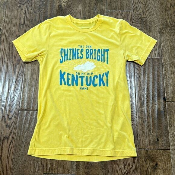 Tops - Yellow Kentucky Tee Sz Small